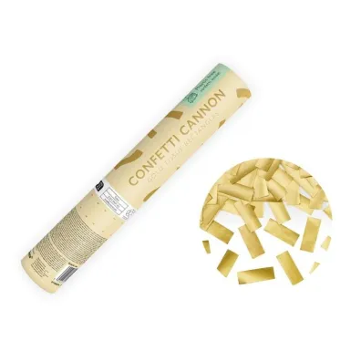 PartyDeco Tuba z konfetti z�oty 20cm