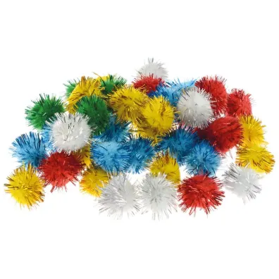 Brewis Pompony metaliczne mix 2cm