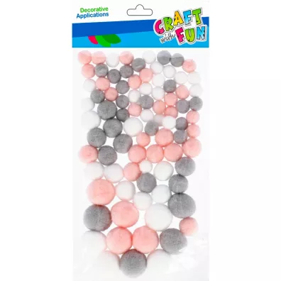 Craft with Fun Pompony mix 90 szt.