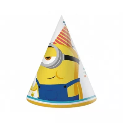 Procos Czapeczki papierowe Minions 2 The Rise of Gru 6 szt.