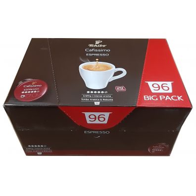 Tchibo Kawa kapsuki Espresso Kraftig Big-Pack Caffisimo 96 kaps. x 7,5 g