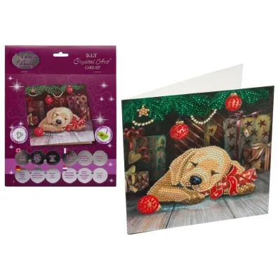 Diamentowa mozika �pi�cy szczeniak 18x18cm Pro Kids