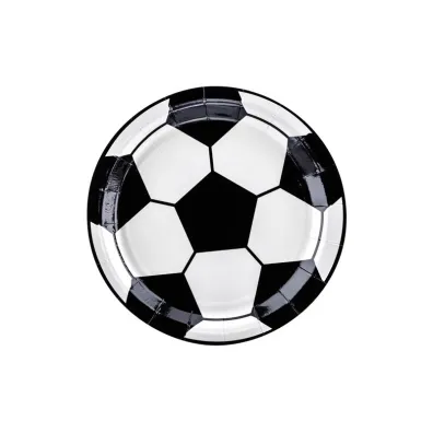 PartyDeco Talerzyki pi�ka 18 cm 6 szt.