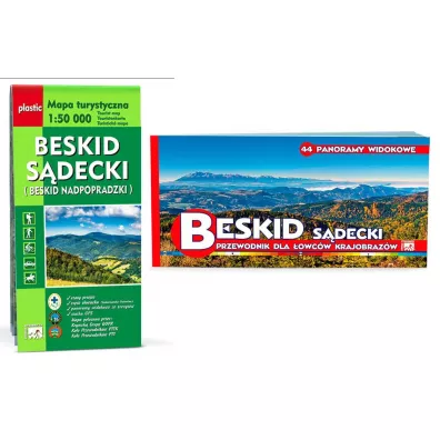 Mapa Beskid S�decki 1:50 000 + Beskid S�decki zestaw dla �owc�w krajobraz�w