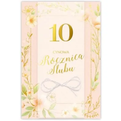 Karnet 10 Rocznica �lubu B6 LUX - Dl Kk