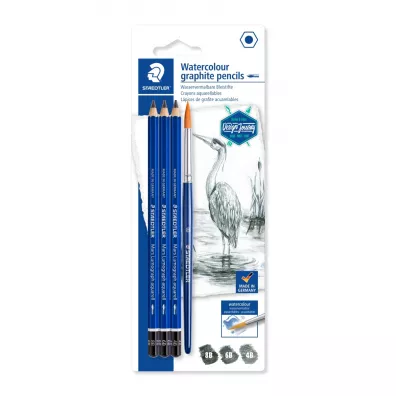 Staedtler Owki akwarelowe z pdzelkiem Mars Lumograph 3 szt.