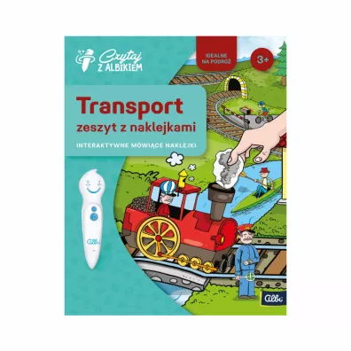 Czytaj z Albikiem. Zeszyt z naklejkami. Transport. Interaktywne m�wi�ce naklejki