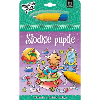 S�odkie pupile. Malowanka z pisakiem wodnym