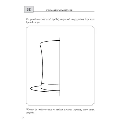 Obrazkowe �wiczenia logopedyczne dla przedszkolak�w SZ, �, CZ, D�