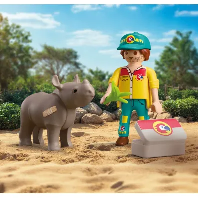 Playmobil DuoPack Stra�nik le�ny z�nosoro�cem 72025