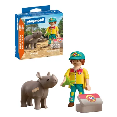 Playmobil DuoPack Stra�nik le�ny z�nosoro�cem 72025