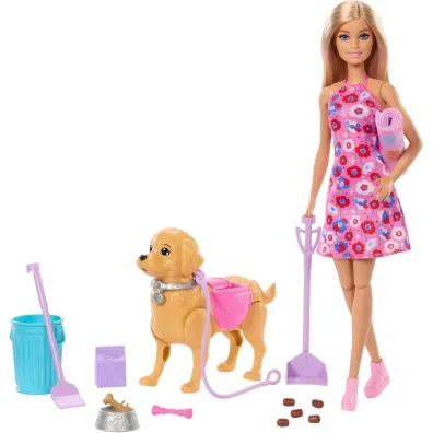Barbie Spacer z pieskiem czy�cioszkiem Mattel