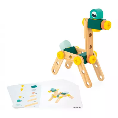 Zestaw konstruktora 100 elementw Brico`kids 3+ Janod