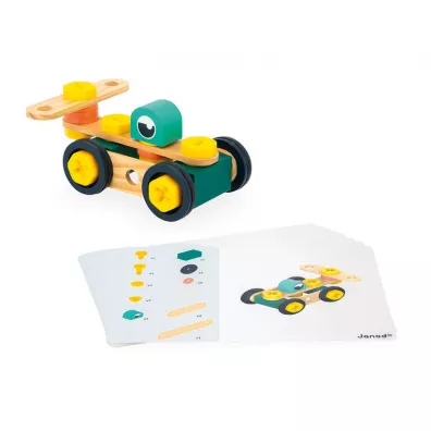 Zestaw konstruktora 100 elementw Brico`kids 3+ Janod