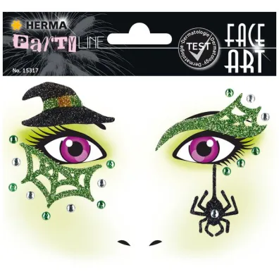 Herma Naklejka Face Art Czarownica