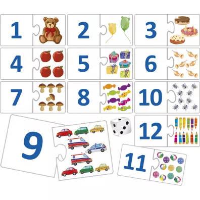 Puzzle Poznaj� cyferki Adamigo