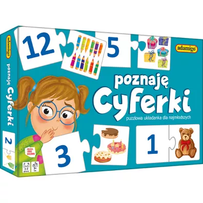Puzzle Poznaj� cyferki Adamigo