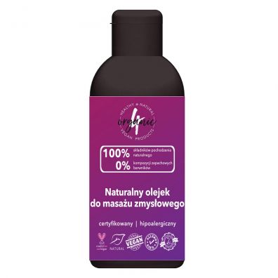 4organic Naturalny olejek do masażu zmysłowego 100 ml