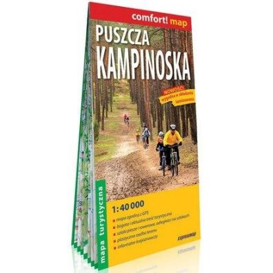 Puszcza Kampinoska laminowana mapa turystyczna 1:40 000