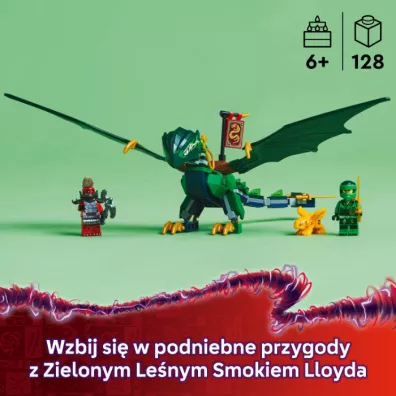 LEGO NINJAGO Zielony le�ny smok Lloyda 71829