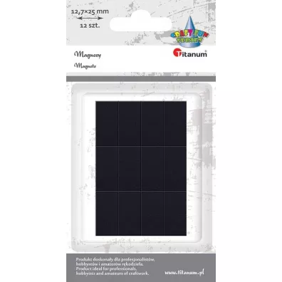 Titanum Magnesy samoprzylene prostok�tne 12 szt.