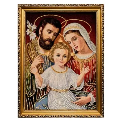 Obraz Haftowany �w. Rodzina 42/32cm