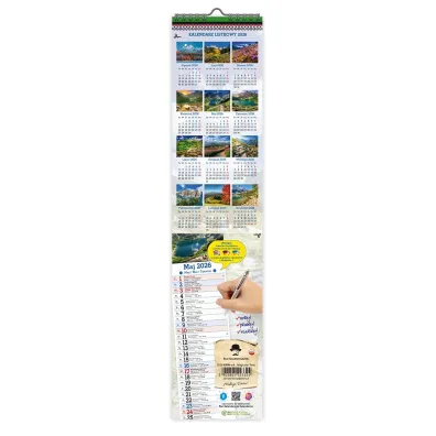 Kalendarz 2026 �cienny paskowy w�ski Magiczne Tatry KPW V4