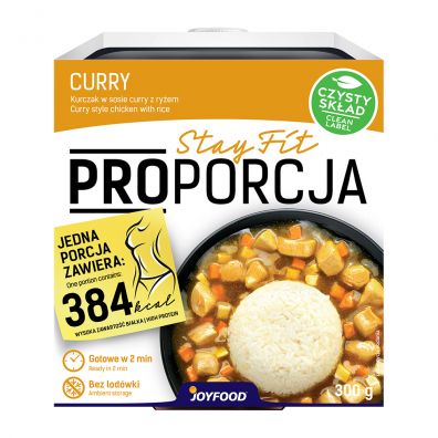 PROporcja Kurczak w sosie curry z ryem i warzywami 300 g