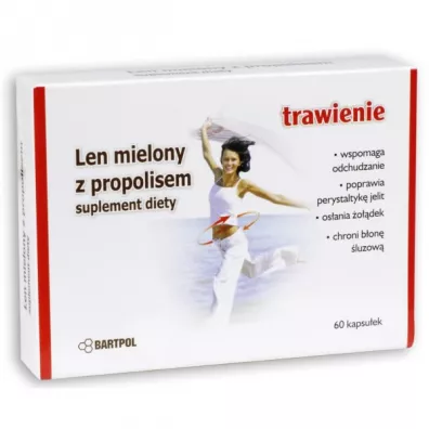 Bartpol Len mielony z propolisem - suplement diety 60 tab.