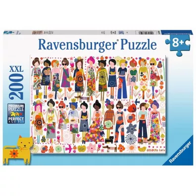 Puzzle dla dzieci 200 Przyjaciele i kwiaty Ravensburger