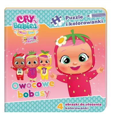 Owocowe bobasy. Cry babies. Puzzle i kolorowanki