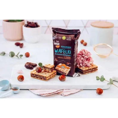 Super Fudgio Wafelki z kremem s�odzonym daktylem 120 g Bio
