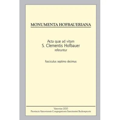Monumenta Hofbaueriana Tom 17