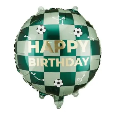 PartyDeco Balon foliowy Happy Birthday pi�ki 35x35cm