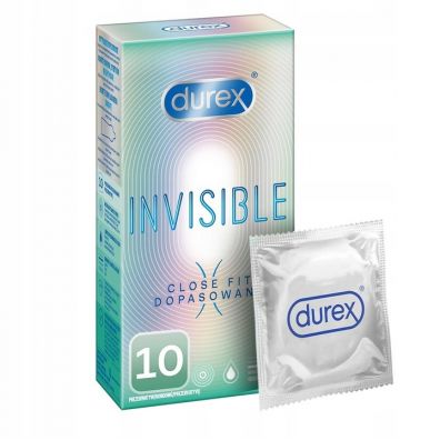 Durex Invisible Close Fit prezerwatywy dopasowane 10 szt.
