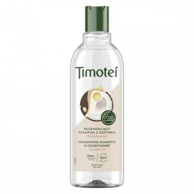 Timotei Szampon do wosw z odywk Olej kokosowy 400 ml