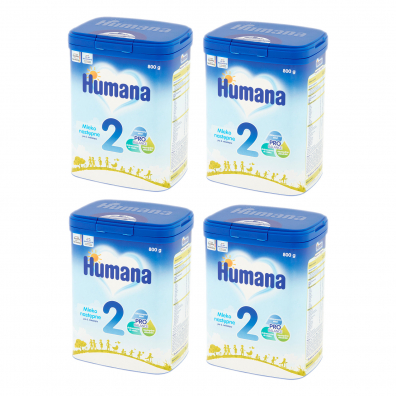 Zestaw Humana 2 Mleko nastpne po 6 miesicu 4 x 800 g