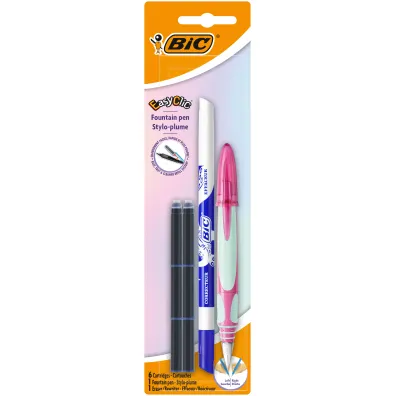 Bic Pi�ro wieczne + wk�ady + wymazywacz niebieski Easy Clic Standard FP blister 1+6+1