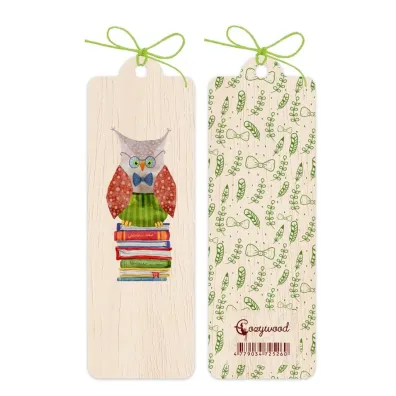 Cozywood Zak�adka drewniana Sowa
