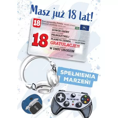 Armin Style KARNET URODZINY 18 B6 Z KOP AS GIFT M-178 FOL
