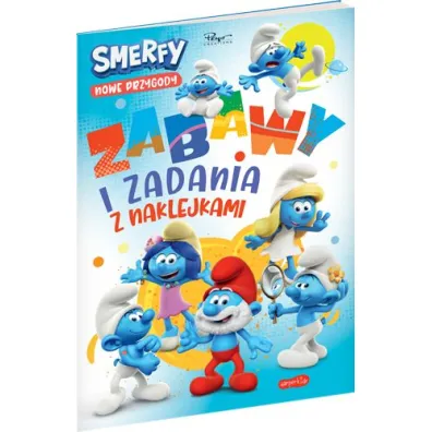 Zabawy i zadania z naklejkami. Smerfy. Nowe przygody