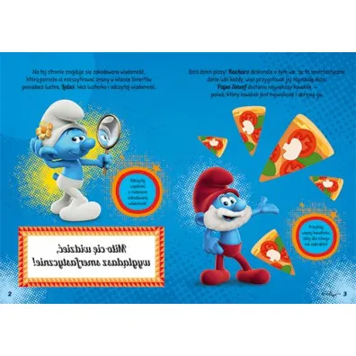 Zabawy i zadania z naklejkami. Smerfy. Nowe przygody