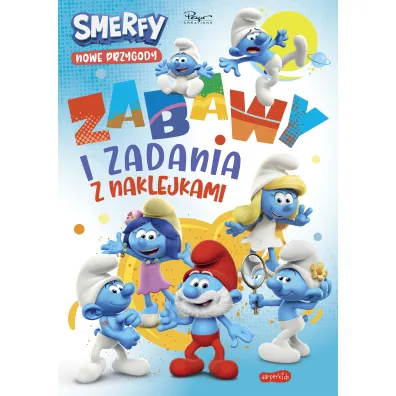 Zabawy i zadania z naklejkami. Smerfy. Nowe przygody
