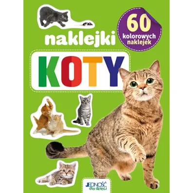 Koty. 60 kolorowych naklejek