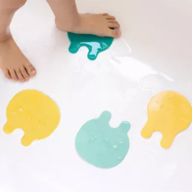 Quut Przyssawki antypolizgowe do wanny meduzy Grippi Jellyfish Minty yellow