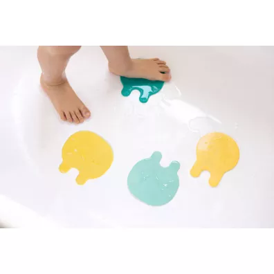 Quut Przyssawki antypolizgowe do wanny meduzy Grippi Jellyfish Minty yellow