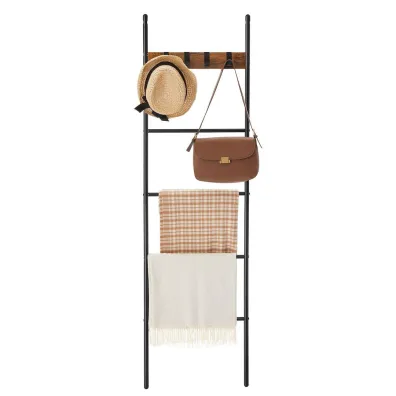 Songmics Rustykalny rega drabinkowy 160 cm