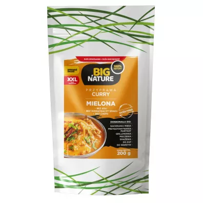 Big Nature Curry mielone bez soli i chemii 200 g