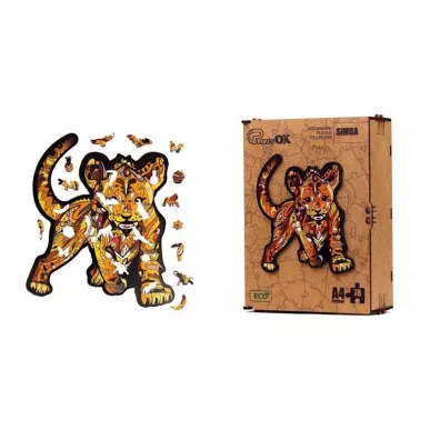 Puzzle drewniane eko 78 el. Simba A4 PuzzleOK