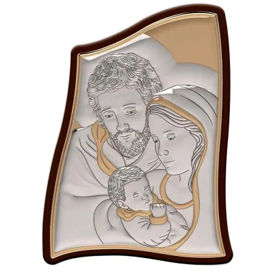 Obraz srebrny �wi�ta Rodzina 14,5x10,5cm